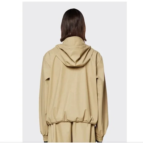 NWT RAINS String W Jacket In Neturals Size Large $140 - Picture 4 of 13